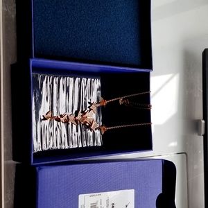 Swarovski Lilia Y necklace butterfly Rose